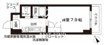 ローズウッド・ハイツ門前仲町 717 間取り図