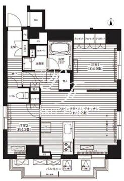 アルブル深川 301 間取り図