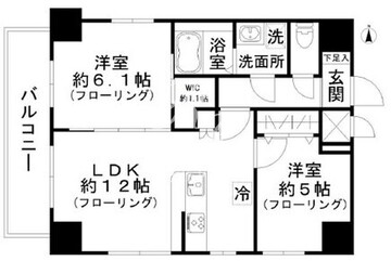西田マンション 701 間取り図