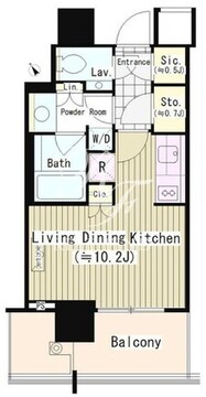 ザ六本木東京クラブレジデンス 1205 間取り図