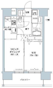パークキューブ板橋本町 306 間取り図