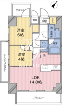 モディア幡ヶ谷 404 間取り図