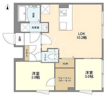 ウェルスクエア方南町2 404 間取り図