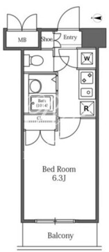 ラサンテ広尾 418 間取り図