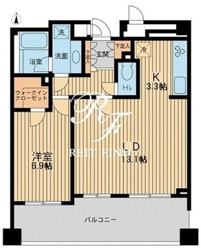 アーデン駒沢パークフロント 203 間取り図