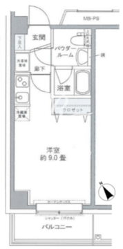 プライムアーバン豊洲 305 間取り図