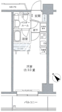 プライムアーバン豊洲 314 間取り図