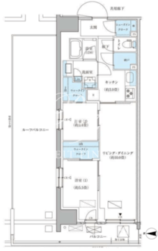 パークアクシス品川天王洲アイル 1201 間取り図