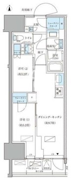 パークアクシス品川天王洲アイル 1403 間取り図