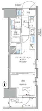 パークアクシス品川天王洲アイル 1405 間取り図