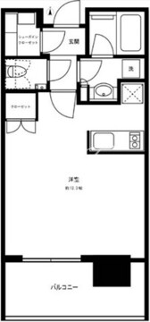 パークコート浜離宮ザタワー 705 間取り図