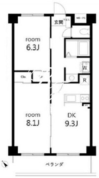 サンセゾンＩ 315 間取り図
