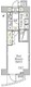 アジールコート門前仲町 801 間取り図