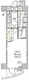 アジールコート門前仲町 601 間取り図