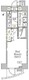 アジールコート門前仲町 701 間取り図