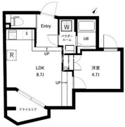 オーキッドレジデンス代々木 W-103 間取り図