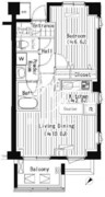 プライムアーバン東中野コート 413 間取り図