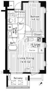 プライムアーバン東中野コート 413 間取り図