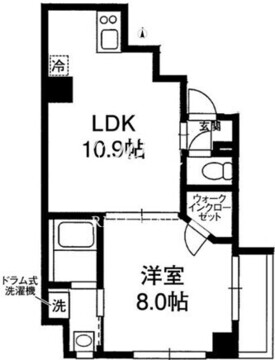 レジディア中野 703 間取り図