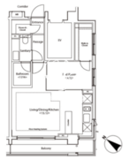 カスタリア新宿夏目坂 401 間取り図