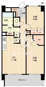 HF若林公園レジデンス 204 間取り図