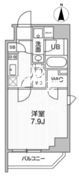 オルタナ東池袋 407 間取り図