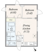 グランパセオ目黒花房山 503 間取り図