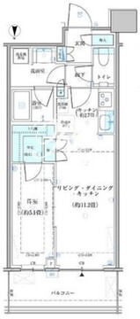 パークタワー勝どき S-1205 間取り図