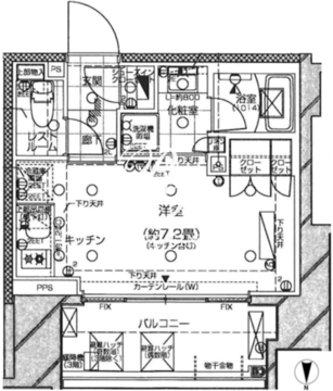 ピアース旗の台 1005 間取り図