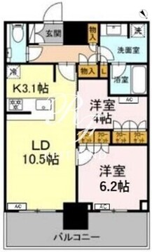 ザ・タワー十条 1216 間取り図