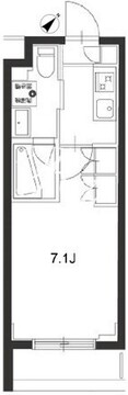アジールコート品川中延 508 間取り図
