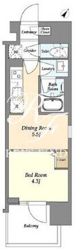 グランカーサ町屋2 203 間取り図