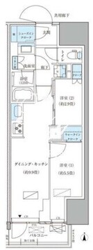 パークアクシス品川天王洲アイル 813 間取り図