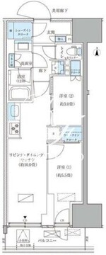 パークアクシス品川天王洲アイル 811 間取り図