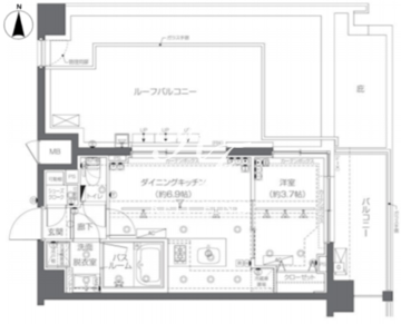 ズーム新宿西落合 707 間取り図