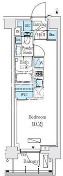 リビオメゾン東北沢 505 間取り図