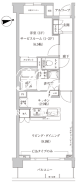 コンフォリア目黒青葉台 304 間取り図