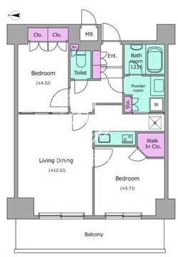 レジディア杉並方南町 603 間取り図