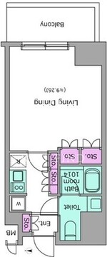 レジディア杉並方南町 324 間取り図