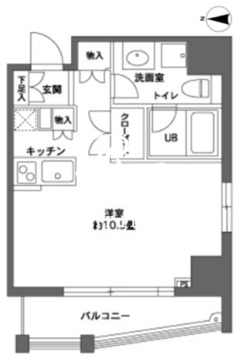 カスタリア森下2 501 間取り図