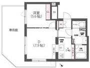 アウリィ中目黒 102 間取り図
