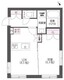 アウリィ中目黒 305 間取り図