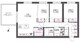 アウリィ中目黒 401 間取り図