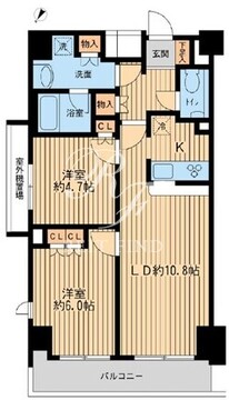 日本橋ファーストレジデンス 1107 間取り図