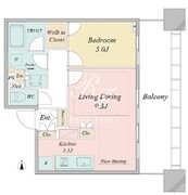 白金ザ・スカイ W-1410 間取り図