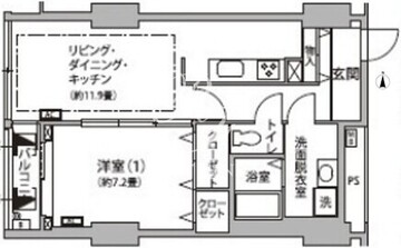 東雲キャナルコートCODAN 12-406 間取り図