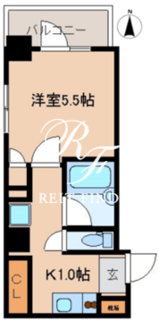 レジディア文京湯島2 501 間取り図