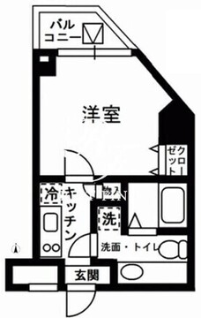レジディア中野 301 間取り図