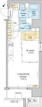 プラウドフラット大井町 303 間取り図