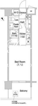 コンフォリア南砂町 807 間取り図